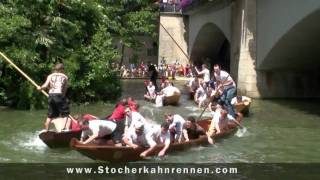 preview picture of video 'Stocherkahnrennen 2009 Tübingen am 11.6.2009 - www.stocherkahnrennen.com'