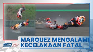 Sesi Pemanasan MotoGP Mandalika, Marquez Kecelakaan Fatal