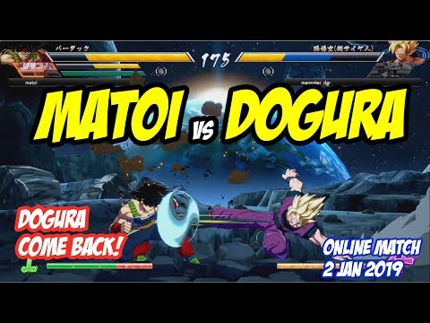 Dogura SSJ Goku Amazing Come Back !! Matoi vs Dogura | DBFZ Online Match 2 Jan 2019