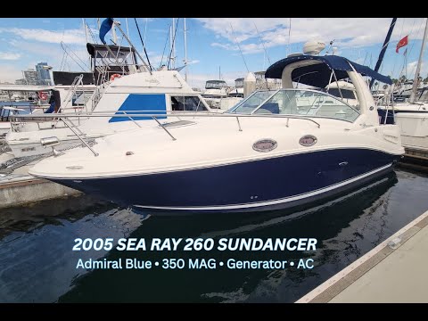 2005 Sea Ray 260 Sundancer | Admiral Blue Hull • MerCruiser 350 MAG • Generator • Air Conditioned