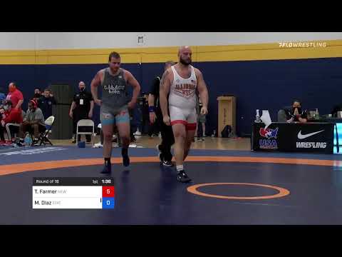 130 Kg Round Of 16 - Tanner Farmer, New York Athletic Club Vs Max Diaz, Statesmen Wrestling Club