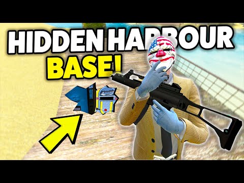 NEW HIDDEN HARBOUR BASE!- Gmod DarkRP Life EP 6 (Fake Walls To Hide Printers My Best Base YET!)