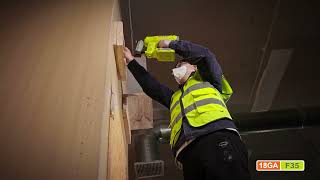 دباسة مسامير بطاريه 20V 35mm