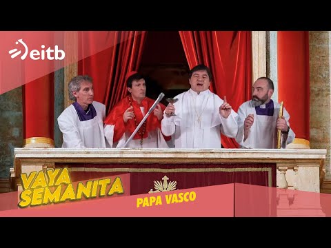 VS: ¿Qué pasaría si el próximo #Papa fuera #vasco? ¡Así sería Antxon I!
