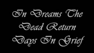 Days in Grief- In Dreams The Dead Return with german lyrics