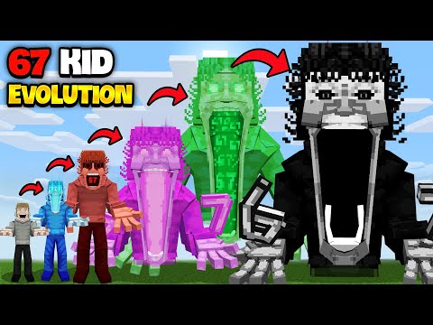 Minecraft But I Evolve 67 KID Phase 99999