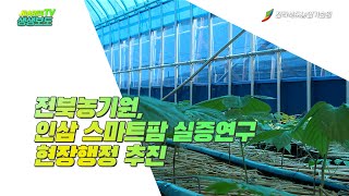 전북농기원, 인삼 스마트팜 실증연구 현장행정 추진