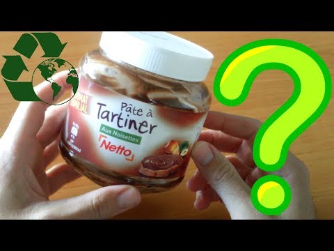Où jeter votre pot plastique de pâte à tartiner? (poubelle jaune Nutella)