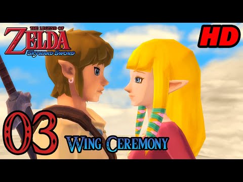 Zelda Skyward Sword HD 60FPS 100% Walkthrough - Part 3 - Wing Ceremony | Bird Race