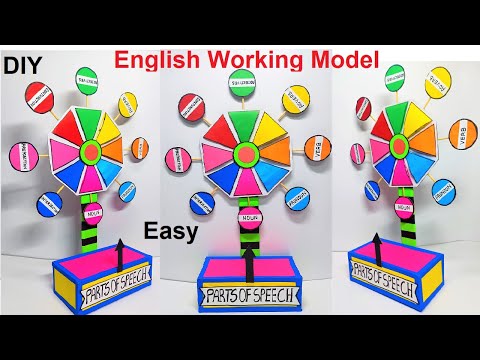 english working model on parts of speech diy for exhibition in easy and simple steps howtofunda