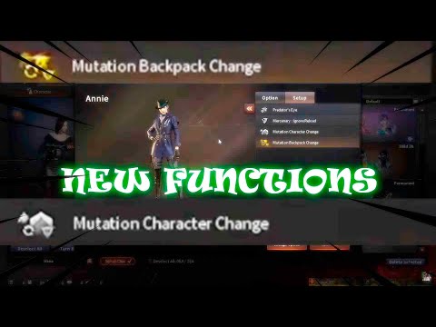 NEW MUTATION BACKPACK CHANGE / MUTATION CHARACTER CHANGE. MUTATION FUNCTIONS CROSSFIRE WEST.