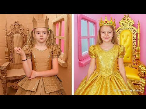 Anabella and Poor Princess vs. Rich Princess story 👑 | Funny Kids Story & Princess Challenge