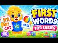 Baby Learning First Words Learning To Talk Kids Songs Baby Videos And Toddler Learning Videos