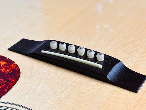 DIY Guide: How To Fit and Modify Aftermarket Bone/Wood Bridge Pins for Acoustic Guitars
