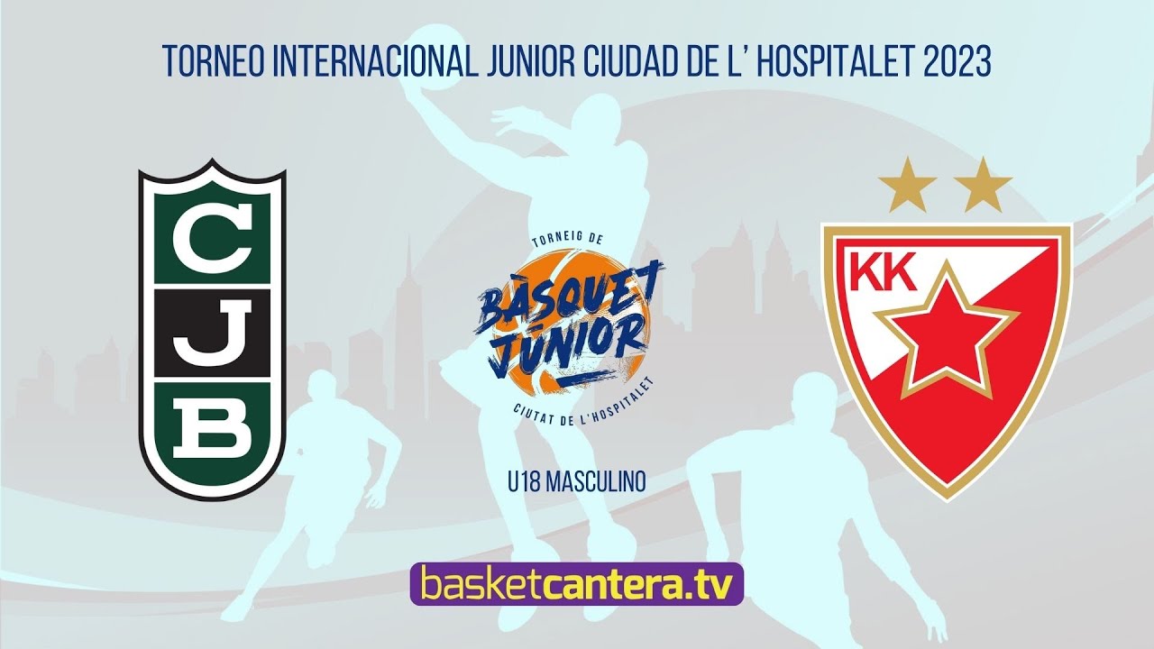 U18M.  JOVENTUT BADALONA vs ESTRELLA ROJA BELGRADO.- Torneo Junior Ciudad de L´Hospitalet 2023