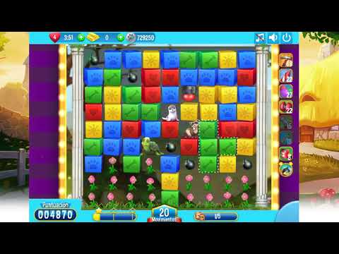 Pet Rescue Saga Nivel 1839 sin booster.-