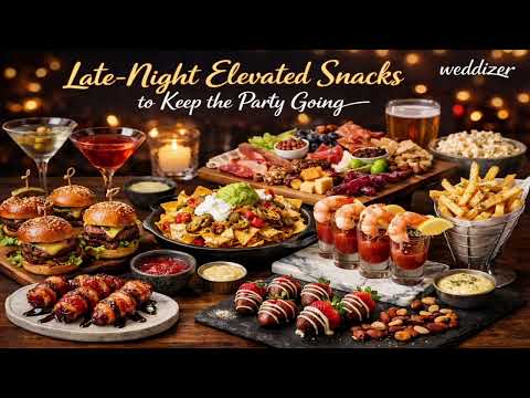 Late-Night Wedding Snacks That WOW Guests ???? | Luxury Party Food Ideas You MUST Try!