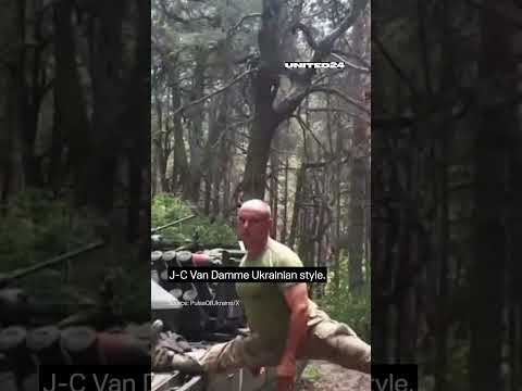 J-C Van Damme Ukrainian style 🤣 #warinukraine #shorts