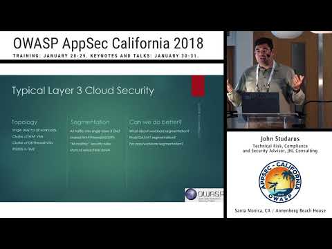 Image thumbnail for talk Leveraging Cloud SDNs to Solve OWASP Top Ten