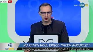 „Faci Pariu”: Doru Craciun ne propune un bilet in cota 6.20!