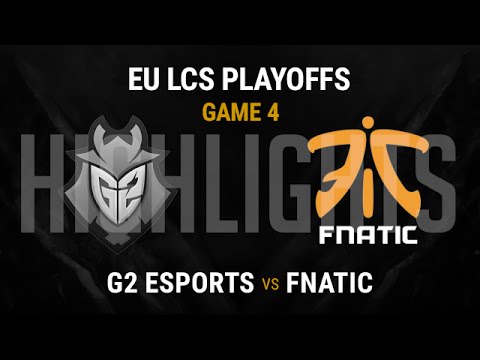 G2 Esports vs Fnatic Highlights Game 4 - Semi-final EU LCS Playoffs 2016 - G2 vs FNC G4