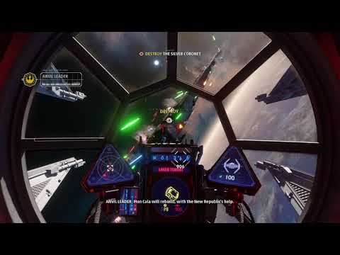 Star Wars Squadrons Destoy the Silver Coronet with Tie Interceptor Unshielded