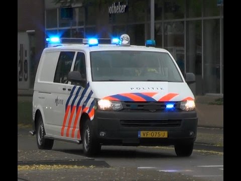 P1, Politie Bikebus Transporter naar onbekende melding in Heerenveen