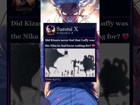 Did Kizaru never feel that Luffy was the Nika he had been waiting for? #kizaru #kuma #nika #onepiece
