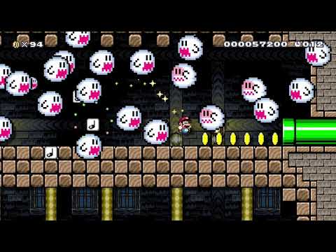 Haunted Speedrun 50 sec [Tight] by GreenFogX 🍄 Super Mario Maker 2 ☆Switch☆ #ans