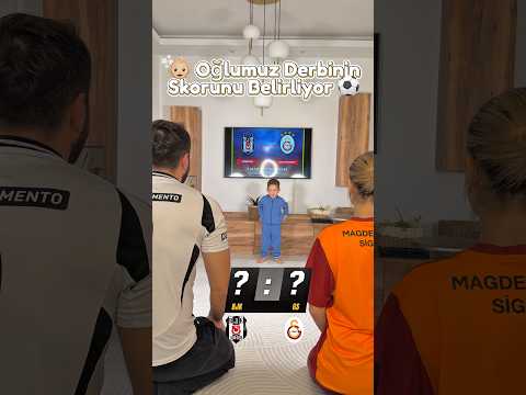 Oğlumuz derbinin skorunu tahmin etti ama biraz farklı bir yöntemle 😅⚽️ #bjkvgs #shorts