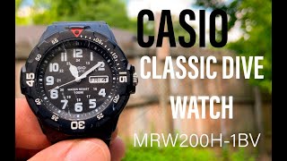 Cool Casio Dive Watch - CASIO MRW200H-1BV