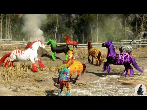 This Ranch Was Full of Beautiful Wild Horses… Arthur Morgan Tames Them All