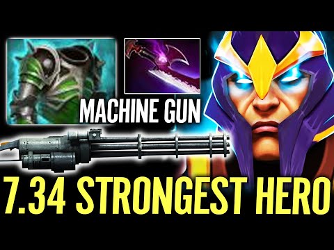 100% Glaives Bounce Silence Machine Gun max Attack Speed 7.34 Dota 2