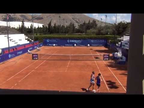 Wta Palermo - training Errani, Vinci, Caregaro, Floris