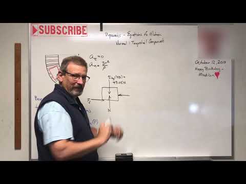 Dynamics: Lesson 18 - Equations of Motion Normal and Tangential Acceleration