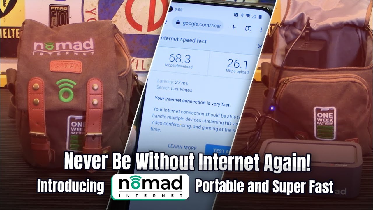 Never Be Without Internet Again! Introducing Nomad Internet! Portable and Super Fast