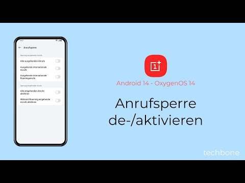 Anrufsperre aktivieren oder deaktivieren - OnePlus [Android 14 - OxygenOS 14]