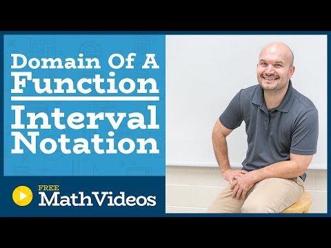 Master Determining the domain of a function using interval notation