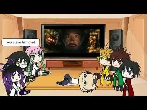 Demon Slayer react to hulk buster scene ( Warning : bad grammar )