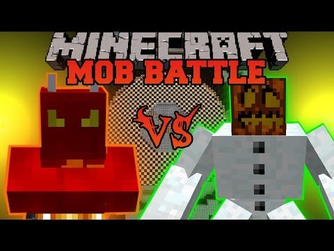 PopularMMOs - MUTANT SNOW GOLEM VS FIRE DEMON - Minecraft Mob Battles - Mutant Creatures and Legendary Beasts Mods