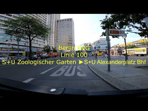 Berlin BVG Linie 100 Richtung S+U Alexanderplatz