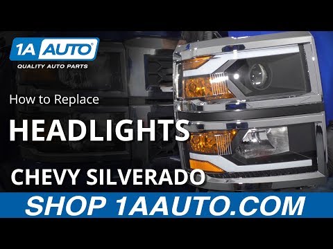 How to Replace Headlights 14-15 Chevy Silverado 1500