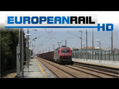 MEDWAY 5600 loco 5630 + Comboio Madeira + Areia passes Silvalde Station