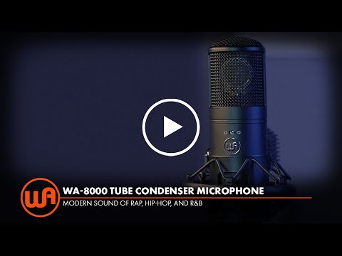 Warm Audio WA-8000 Large Diaphragm Tube Condenser Microphone, Black w/ Hard Case image 7