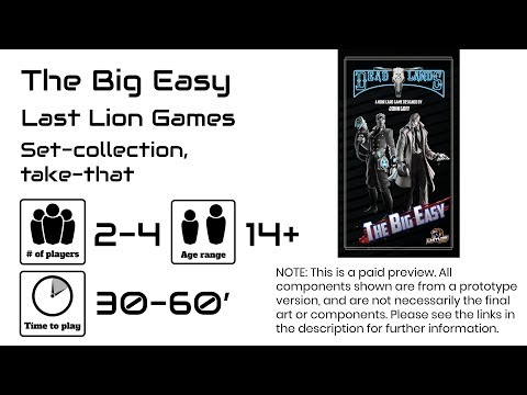 The Big Easy – a set collection / hand-management game – Games Previewed