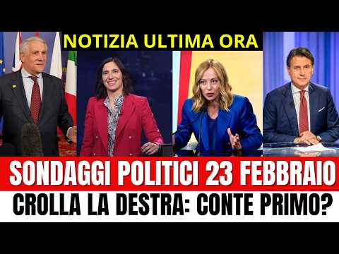 ULTIM'ORA SONDAGGI POLITICI ATTENZIONE: numeri SHOCK per alcuni partiti CHI VINCE il TESTA a TESTA?