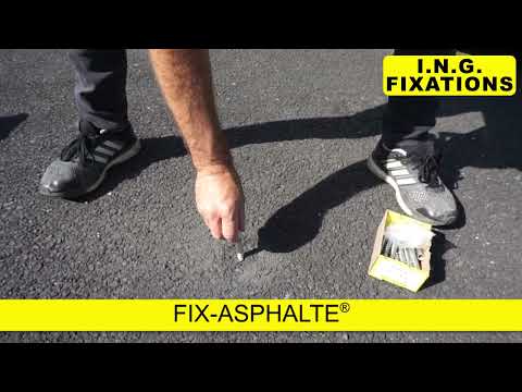 Cheville Fix Asphalte ING Fixations