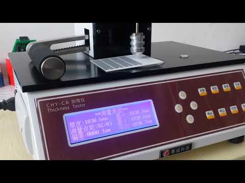 Plastic film thickness tester