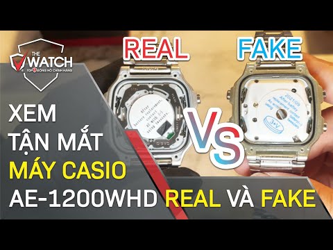 Xem Tận Mắt Bộ Máy Đồng Hồ Casio AE-1200WHD-1A Real Và Fake