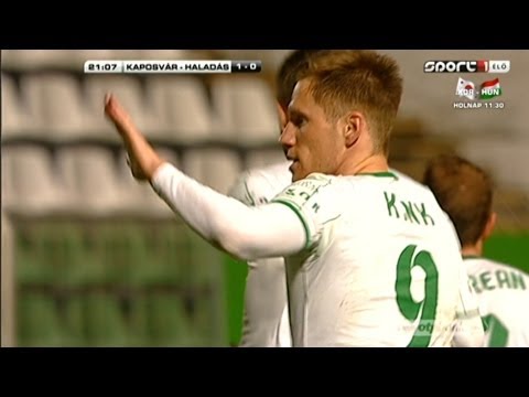 Tarmo Kink első gólja a Kaposvári Rákóczi   Szombathelyi Haladás mérkőzésen